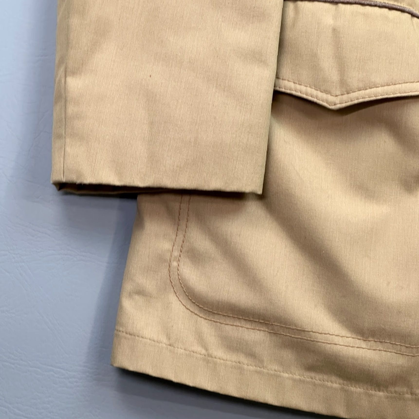 McGregor VINTAGE McGregor Jacket Mens 40 Tan Faux Fur Lined Rancher Coat USA Union Made Casual Cotton Canvas Cowboy Western 80s Classic Outerwear Mens Size US XXS / EU 40 - 2 Thumbnail