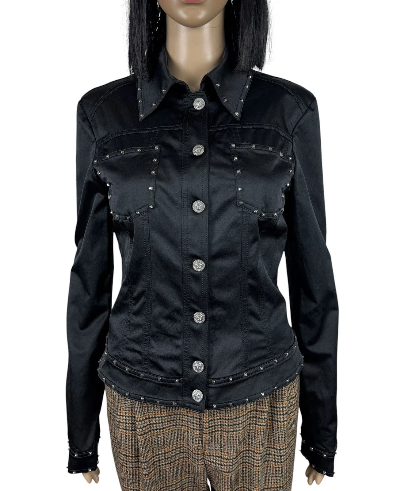 Versace Jeans Couture Versace Jeans Couture Spikes Bomber Jacket Cotton size S Size S / US 4 / IT 40 - 2 Thumbnail