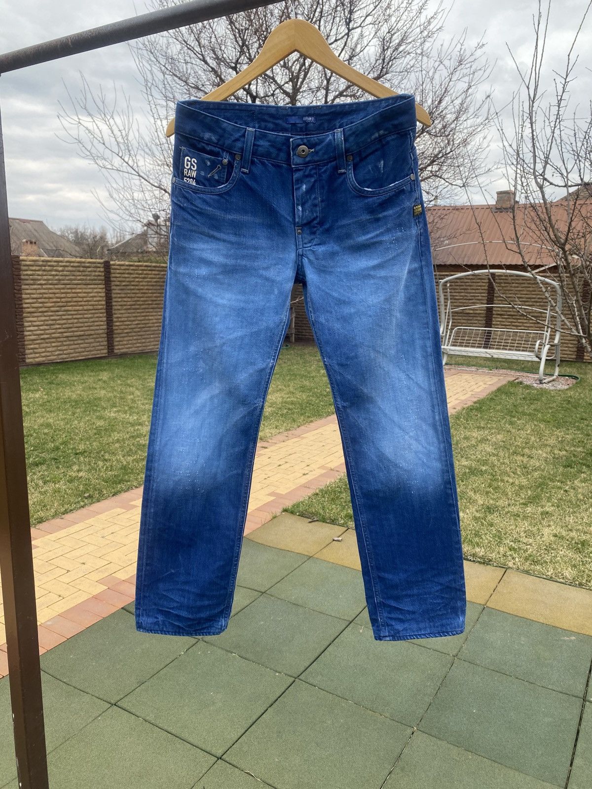 G-Star × Vintage Rare G-Star RAW 5204 Italy Jeans, Vintage GStar Raw 01 Size US 32 / EU 48 - 1 Thumbnail