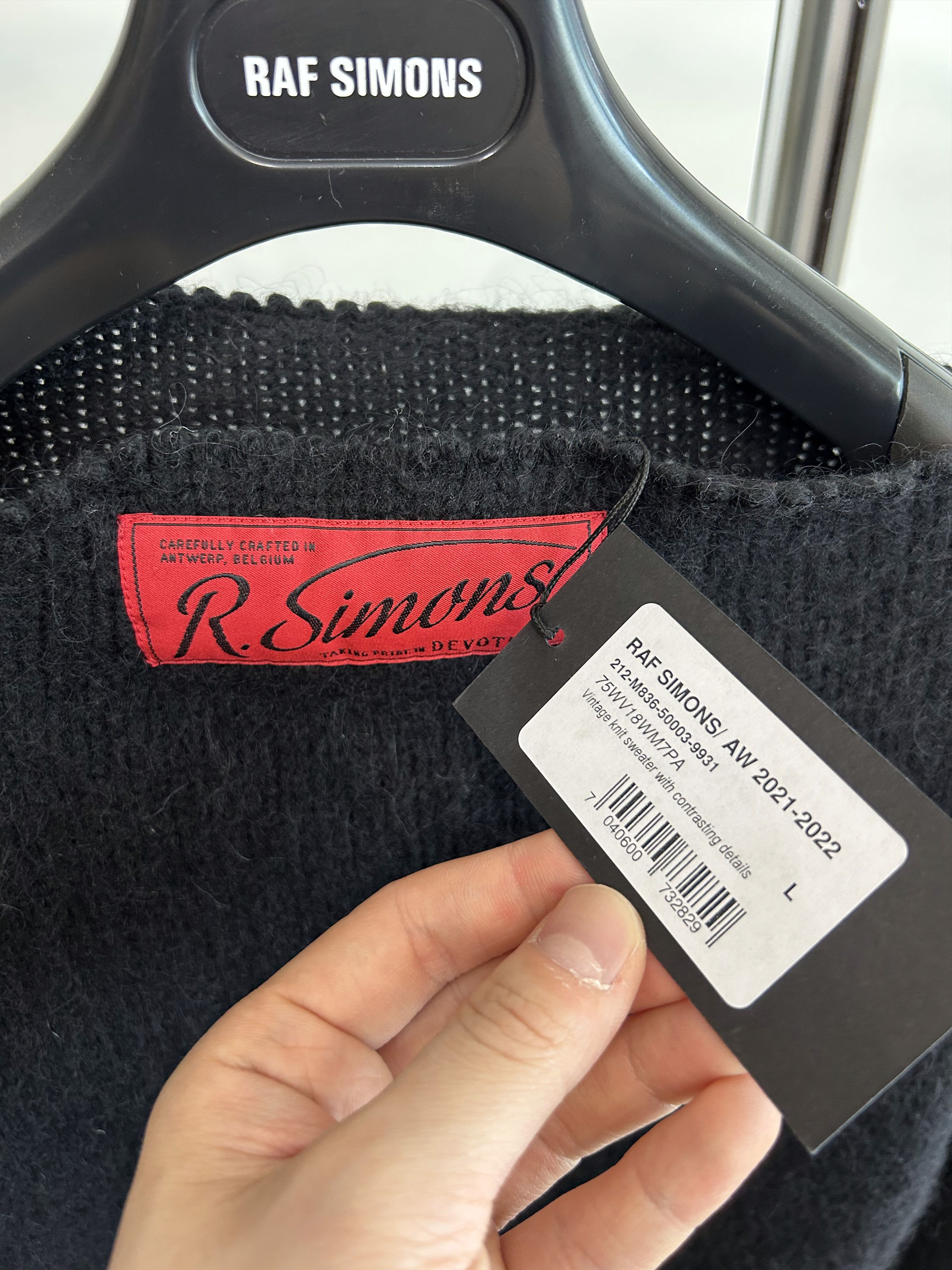Raf Simons RAF SIMONS Contrasting Detail Knit Size US L / EU 52-54 / 3 - 7 Thumbnail