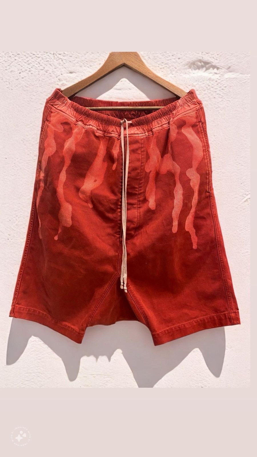 パンツ Rick owens vomit bleach pods pants short Rick Owens Bleach Vomit | Grailed
