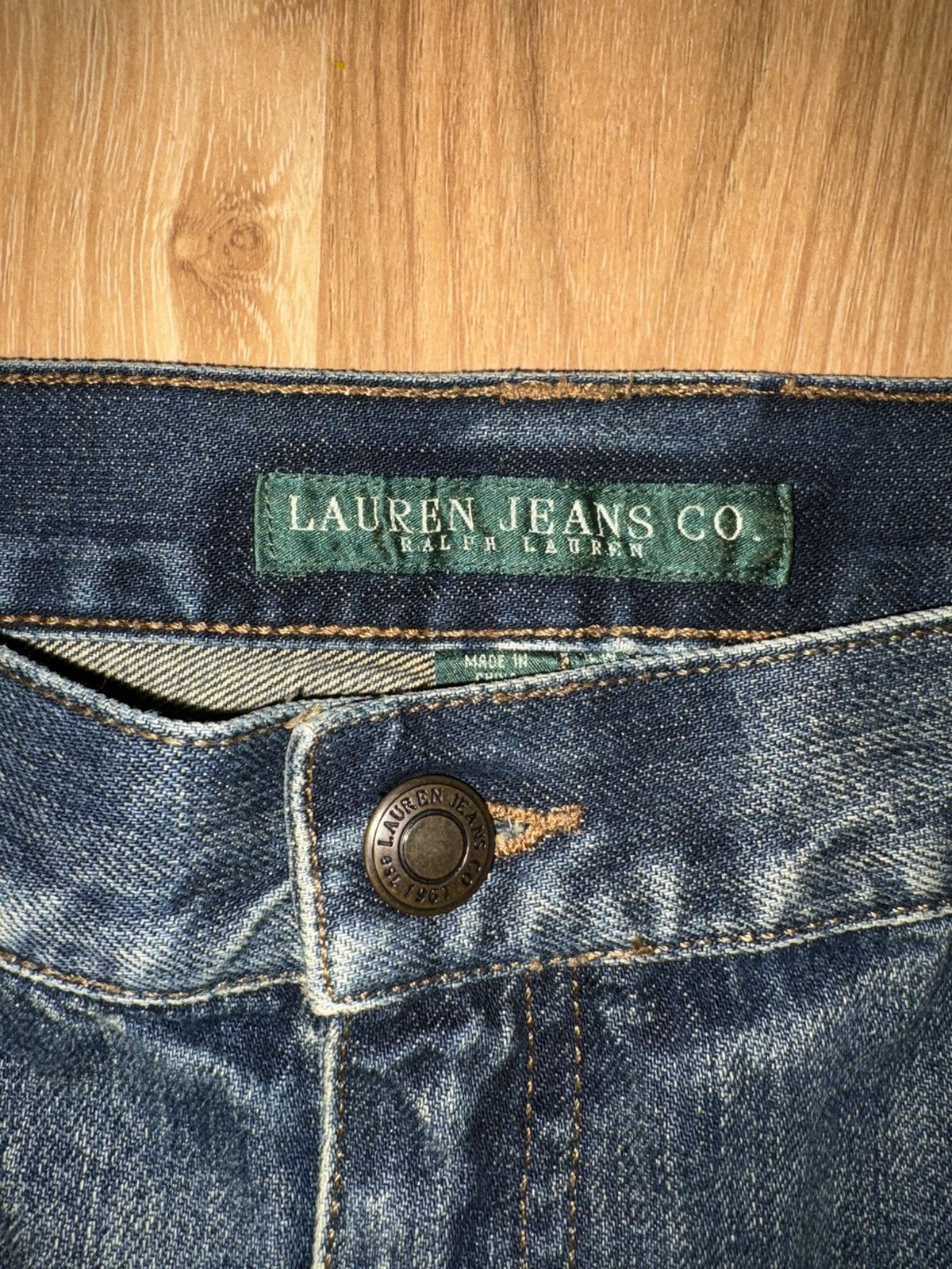Lauren Ralph Lauren Vintage Lauren Ralph Lauren Patchwork& Embroidered Denim 16W Size 38" / US 16 / IT 52 - 9 Thumbnail
