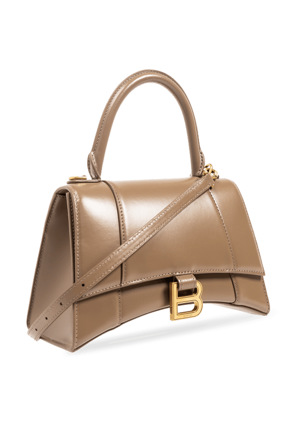 Balenciaga o1bcso1str1024 Size: OS / Hourglass Top Handle Bag Beige Size ONE SIZE - 4 Thumbnail