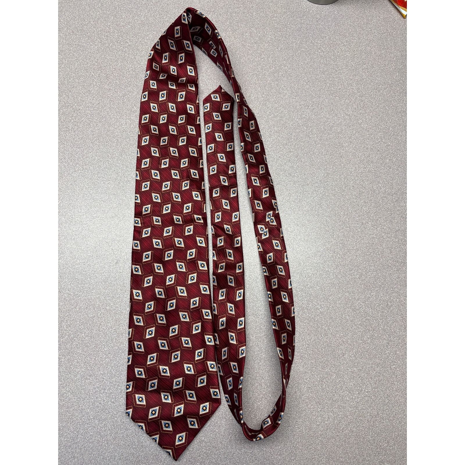 Other Meeting Street Handmade Silk Maroon Tie Size ONE SIZE - 1 Thumbnail