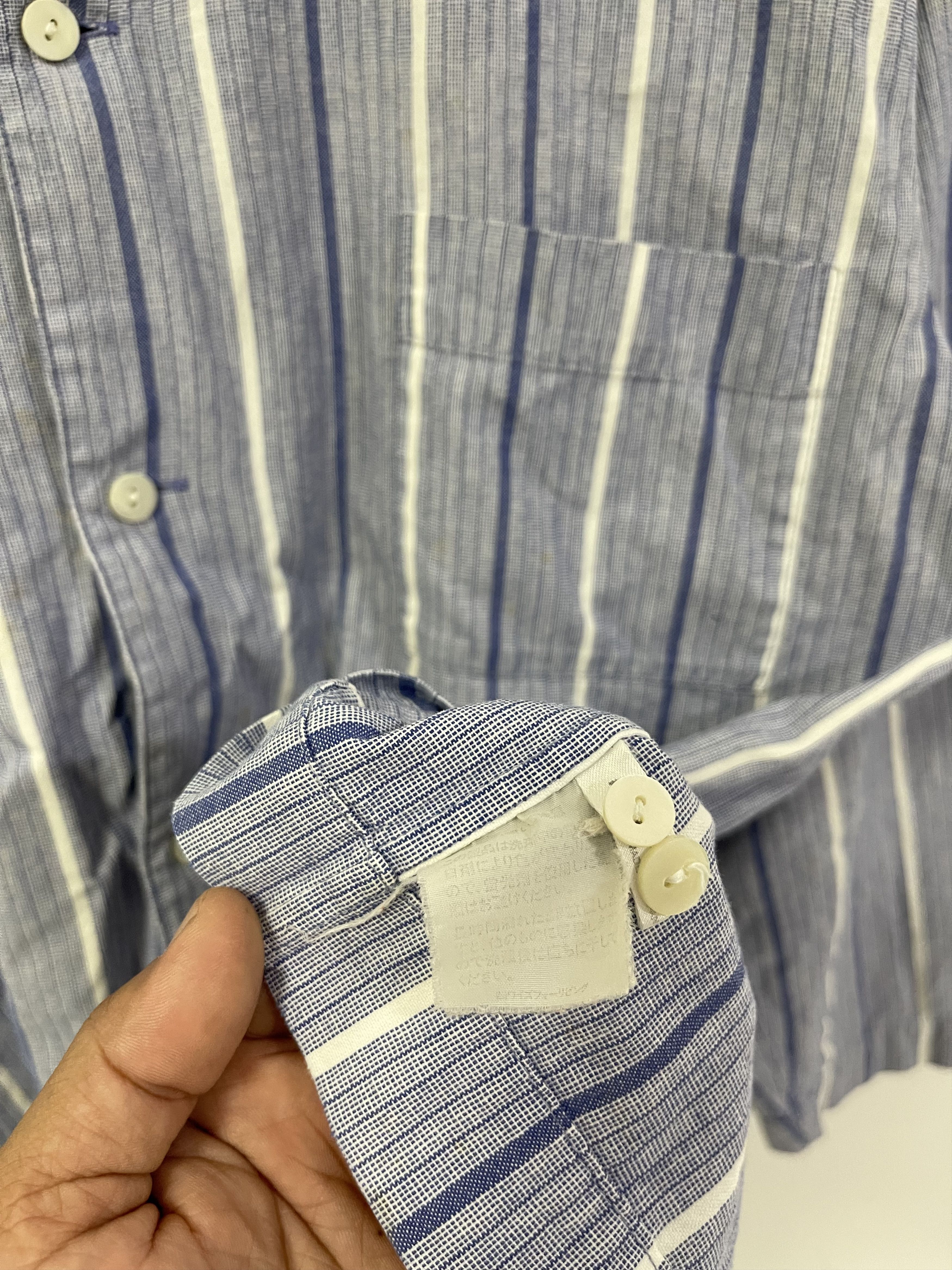 Designer × Y's × Yohji Yamamoto Designer Ys Yamamoto striped Button Up Size US S / EU 44-46 / 1 - 11 Thumbnail