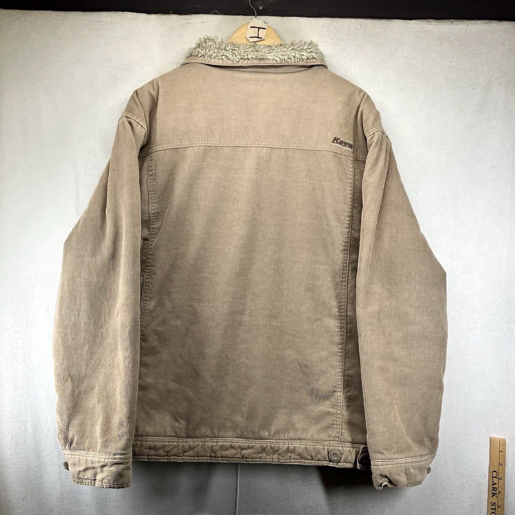 Vintage VINTAGE Kirra Jacket Men XL Corduroy Sherpa Lined Trucker Heavyweight Cowboy Grunge Outdoor Beige Mid-Length 50 in Chest Mens Jacket Size US XL / EU 56 / 4 - 2 Thumbnail