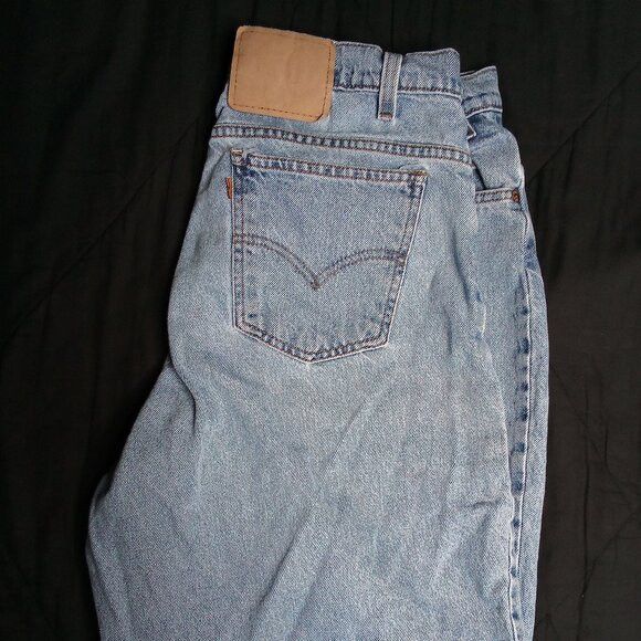 Levi's Vintage Clothing Vintage Levi's 550 Loose Fit Blue Denim Jean Shorts Size US 36 / EU 52 - 3 Thumbnail