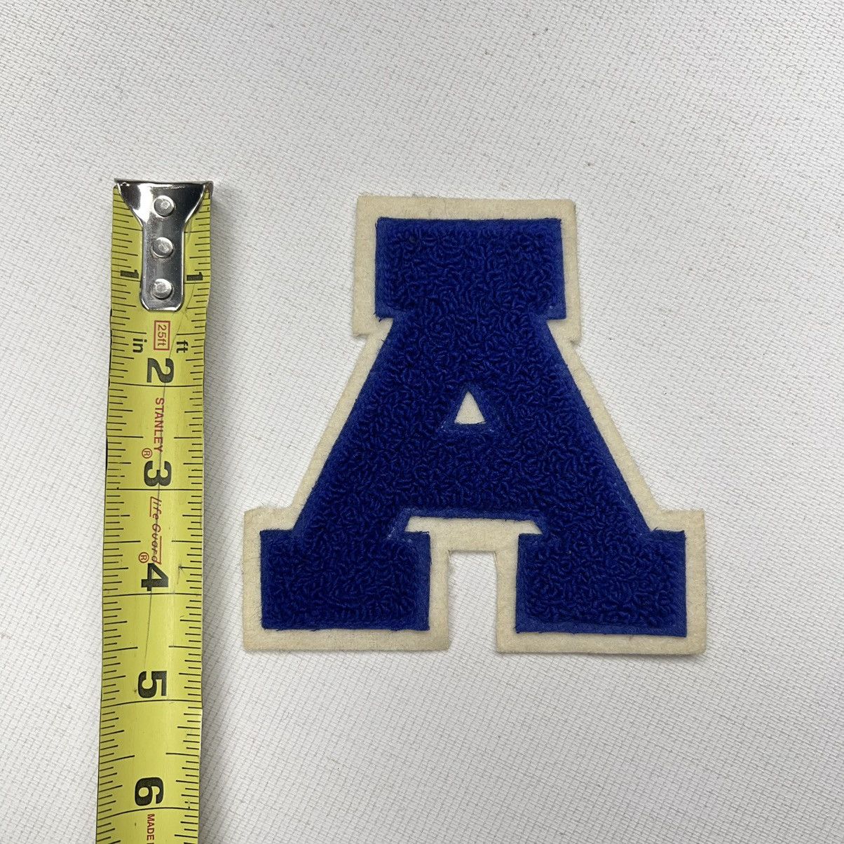 Vintage Letterman Varsity Patch Letter A Blue Chenille Felt Sports Size ONE SIZE - 8 Thumbnail