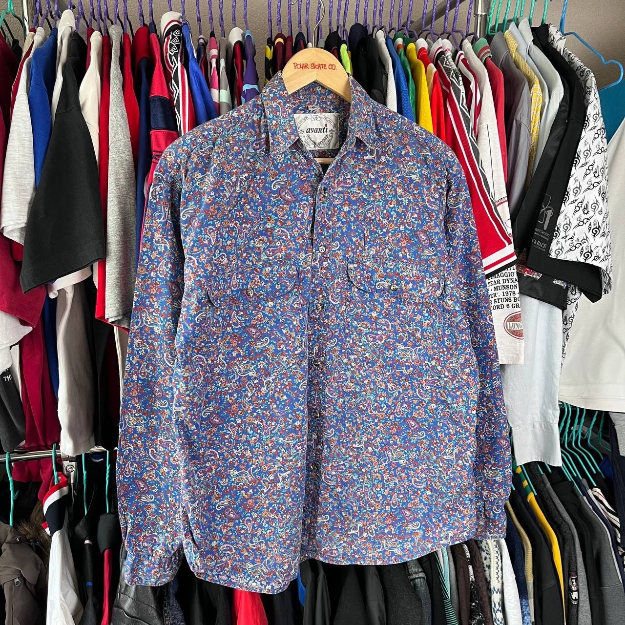 Vintage 90s Avanti Surf Hawaiian Aloha Long Sleeve Button Up Shirt Size US S / EU 44-46 / 1 - 3 Thumbnail