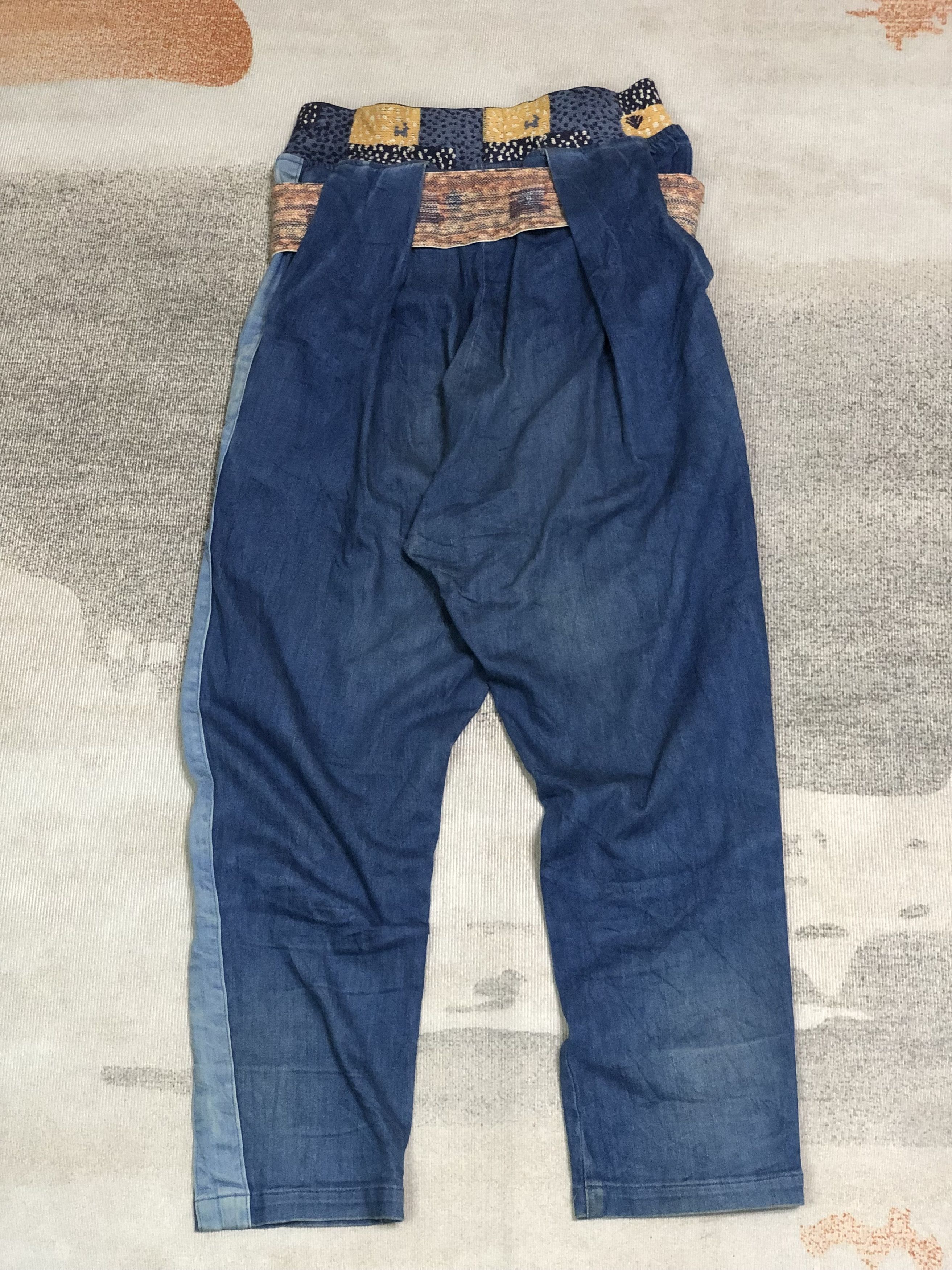 Kapital Kapital blue denim trousers with light blue sidebend Size US 30 / EU 46 - 13 Thumbnail