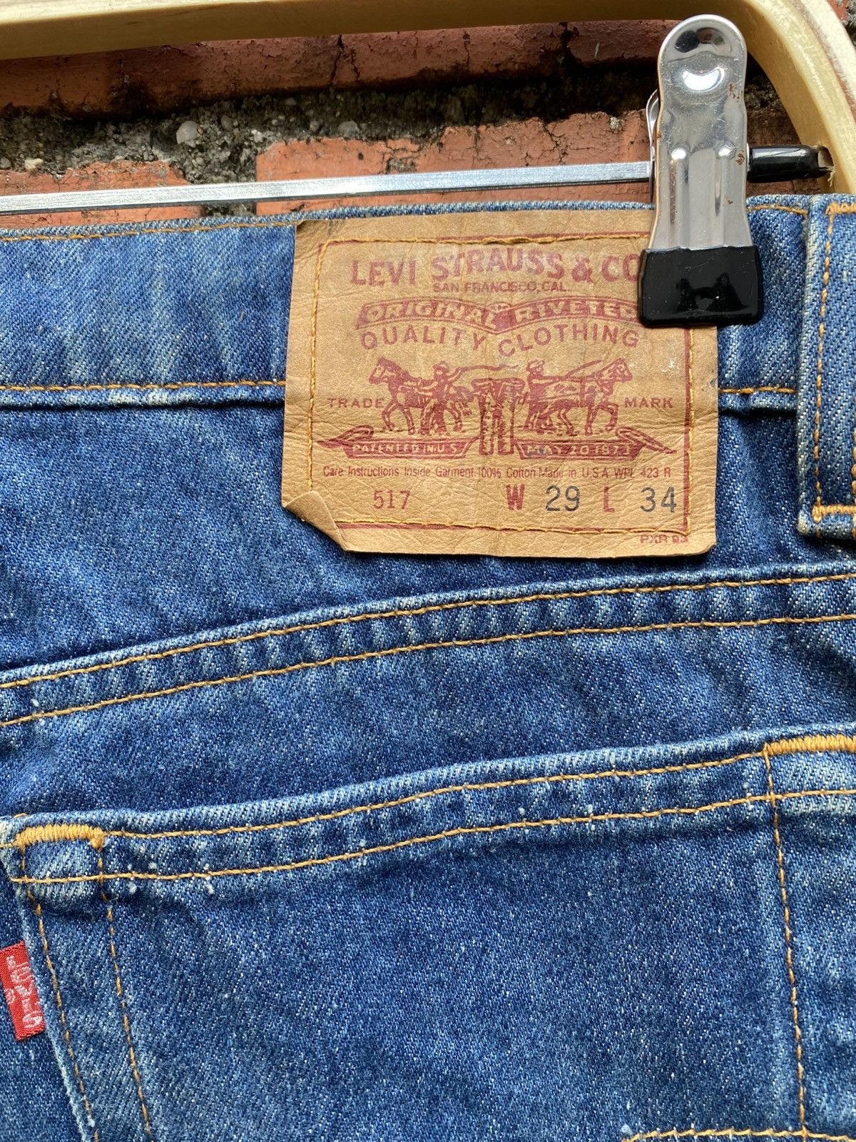 Levi's W29x31 Vintage levi's 517 flare bell bottom made in USA Size 29" - 6 Thumbnail