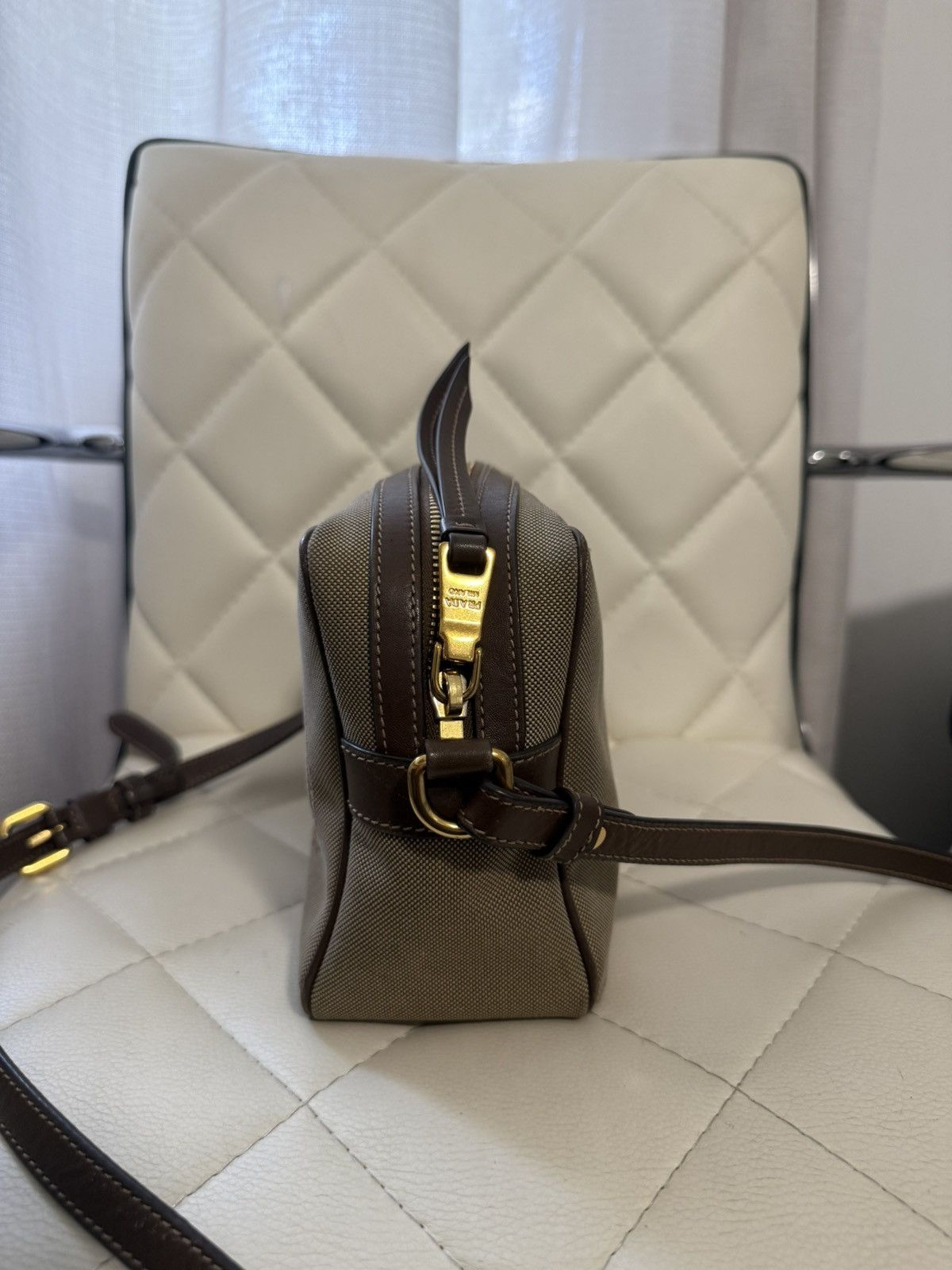 Prada City Calf-Trimmed Canapa Logo Camera Bag Size ONE SIZE - 3 Thumbnail