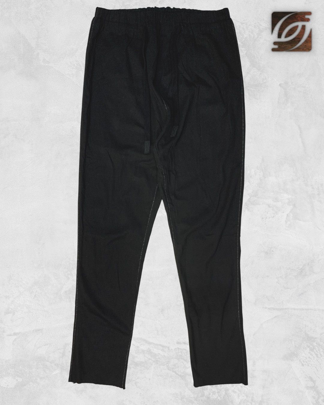 image of 10Sei0Otto Chainseam No Pockets Lounge Pants in Black, Men's (Size 32)