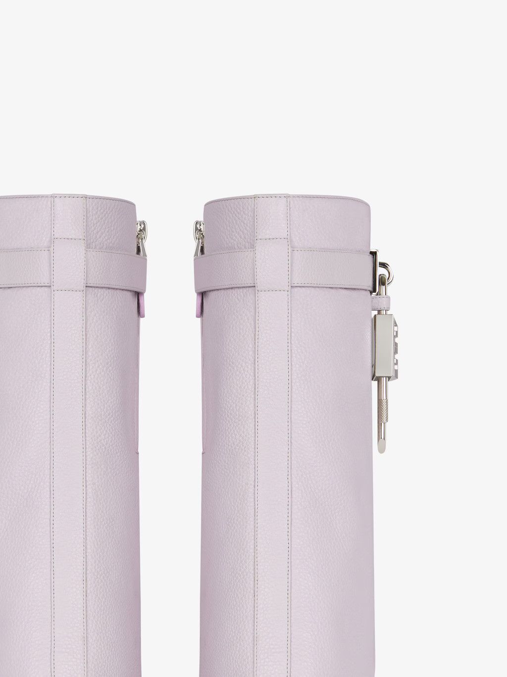 Givenchy o1w1db10525 Shark Lock Biker Ankle Boots in Pink Size US 10 / IT 40 - 5 Thumbnail