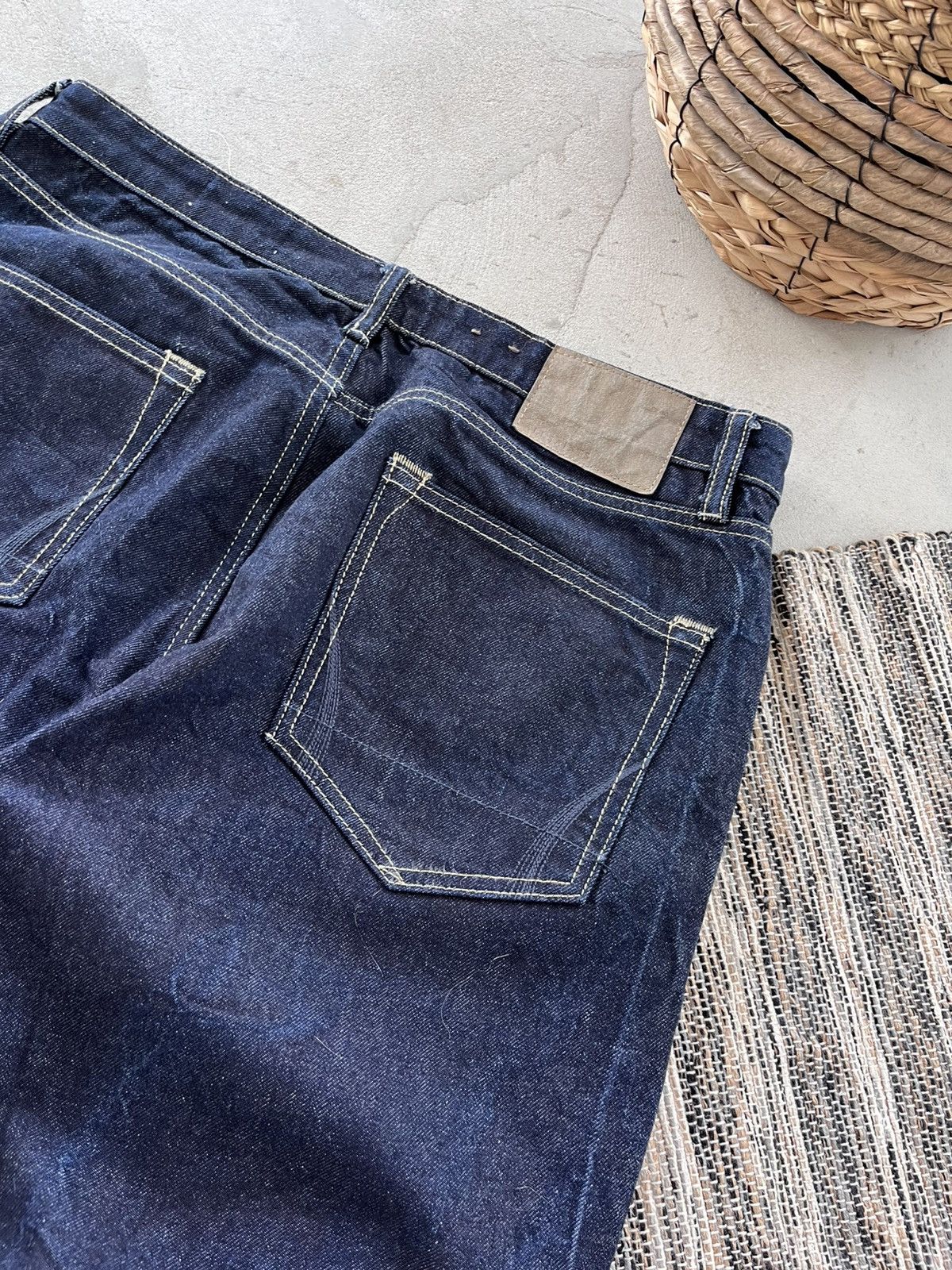 Allsaints Vintage AllSaints Jack Navy luxury Slim Selvedge Denim Jeans Size US 32 / EU 48 - 15 Thumbnail