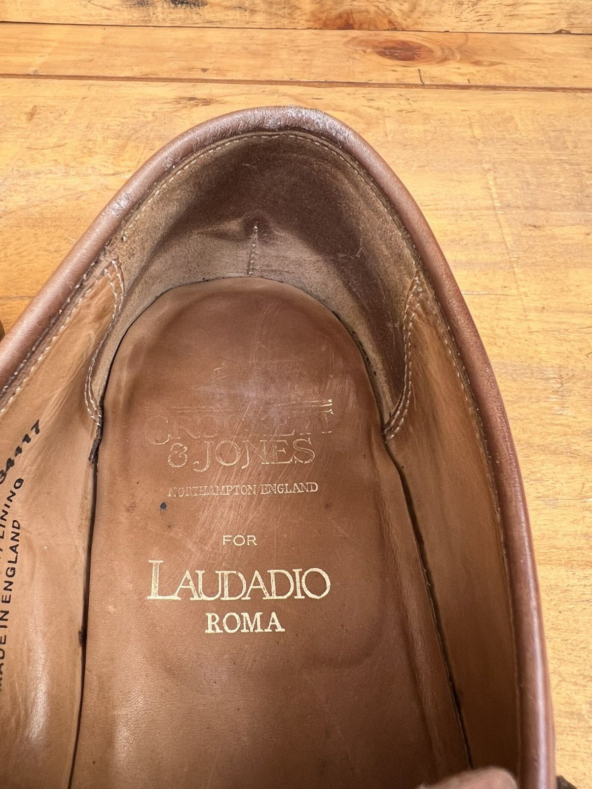Crockett & Jones Crockett & Jones Eaton' Brown Leather Loafers Size UK 7 E Size US 8 / EU 41 - 13 Thumbnail