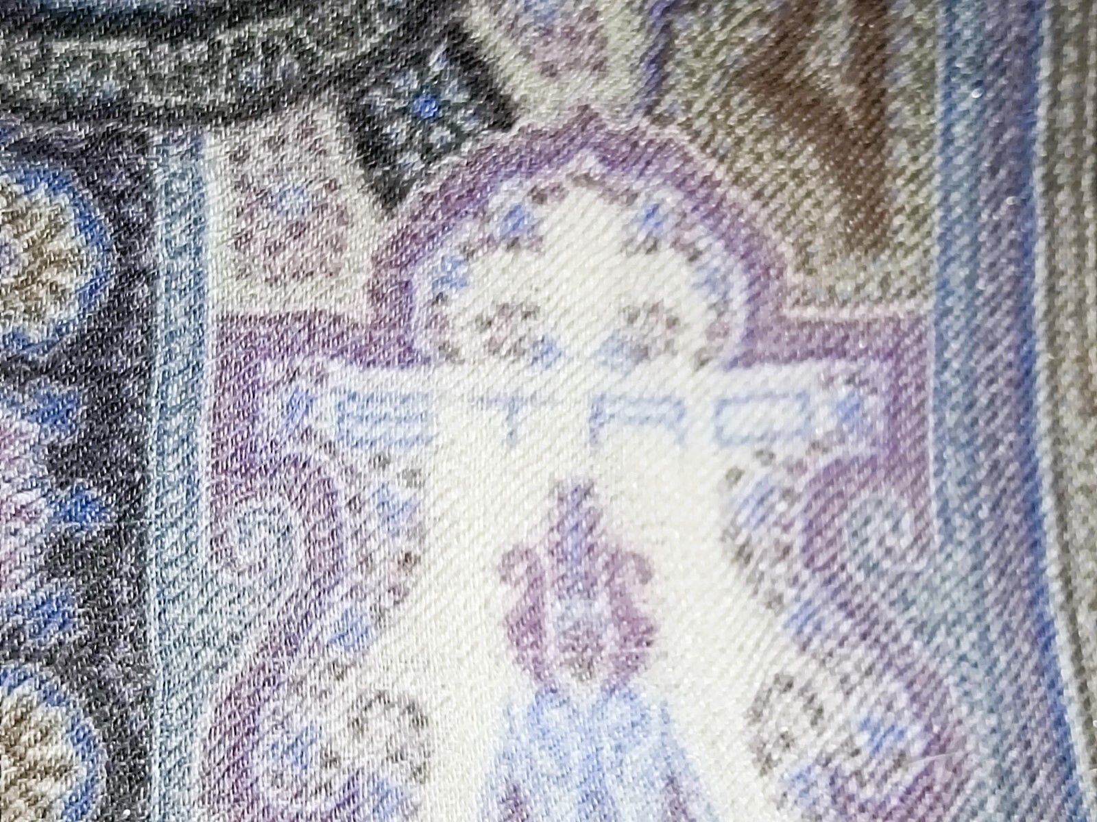 Etro ETRO MILANO ITALY Paisley Gray Vintage Silk Wool Scarf Shawl Size ONE SIZE - 8 Thumbnail