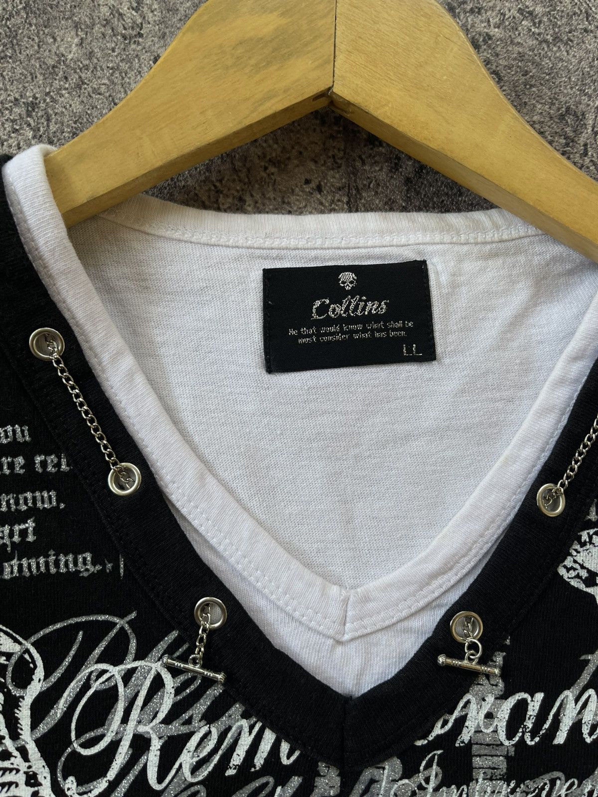 Japanese Brand Y2k Collins ifsixwanine style tee Size US L / EU 52-54 / 3 - 3 Thumbnail
