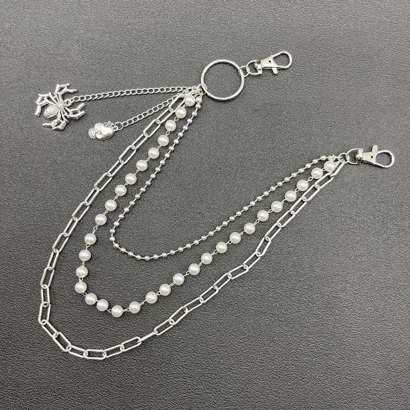 Jewelry Spider kull Pendant Keychain Size ONE SIZE - 3 Thumbnail
