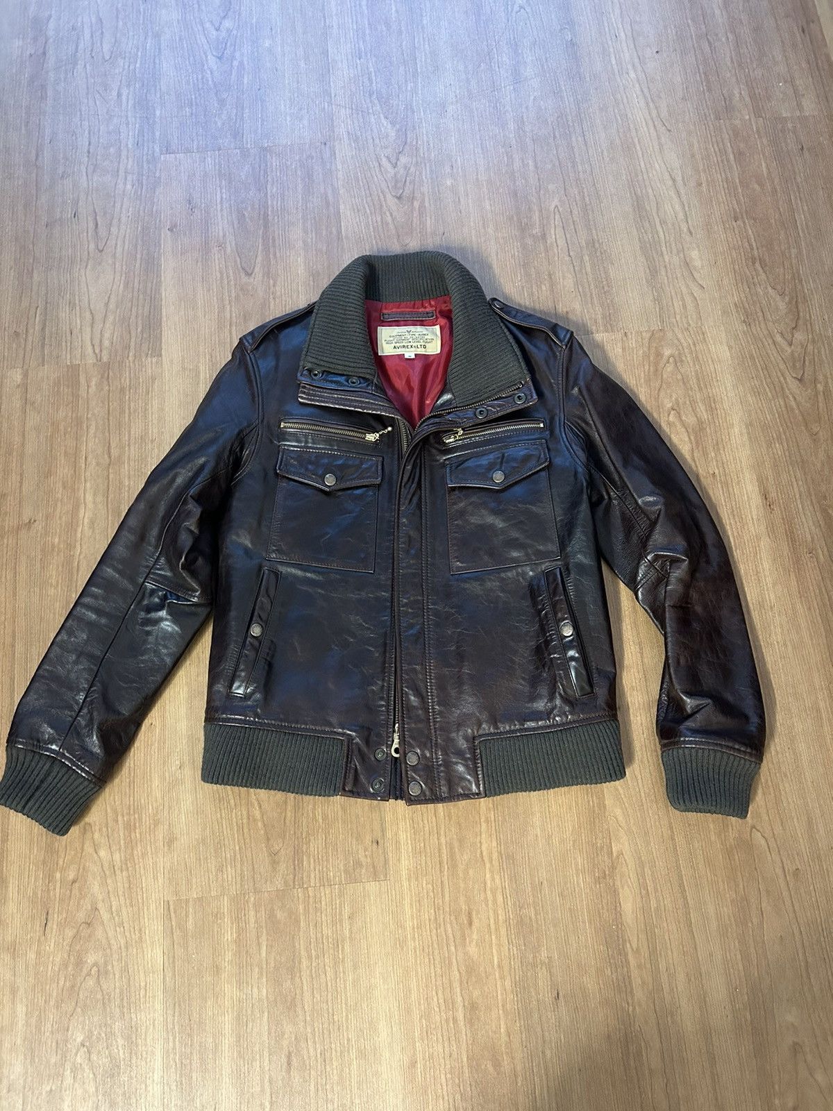Avirex Vintage Avirex Leather Flight Jacket Size US S / EU 44-46 / 1 - 1 Thumbnail