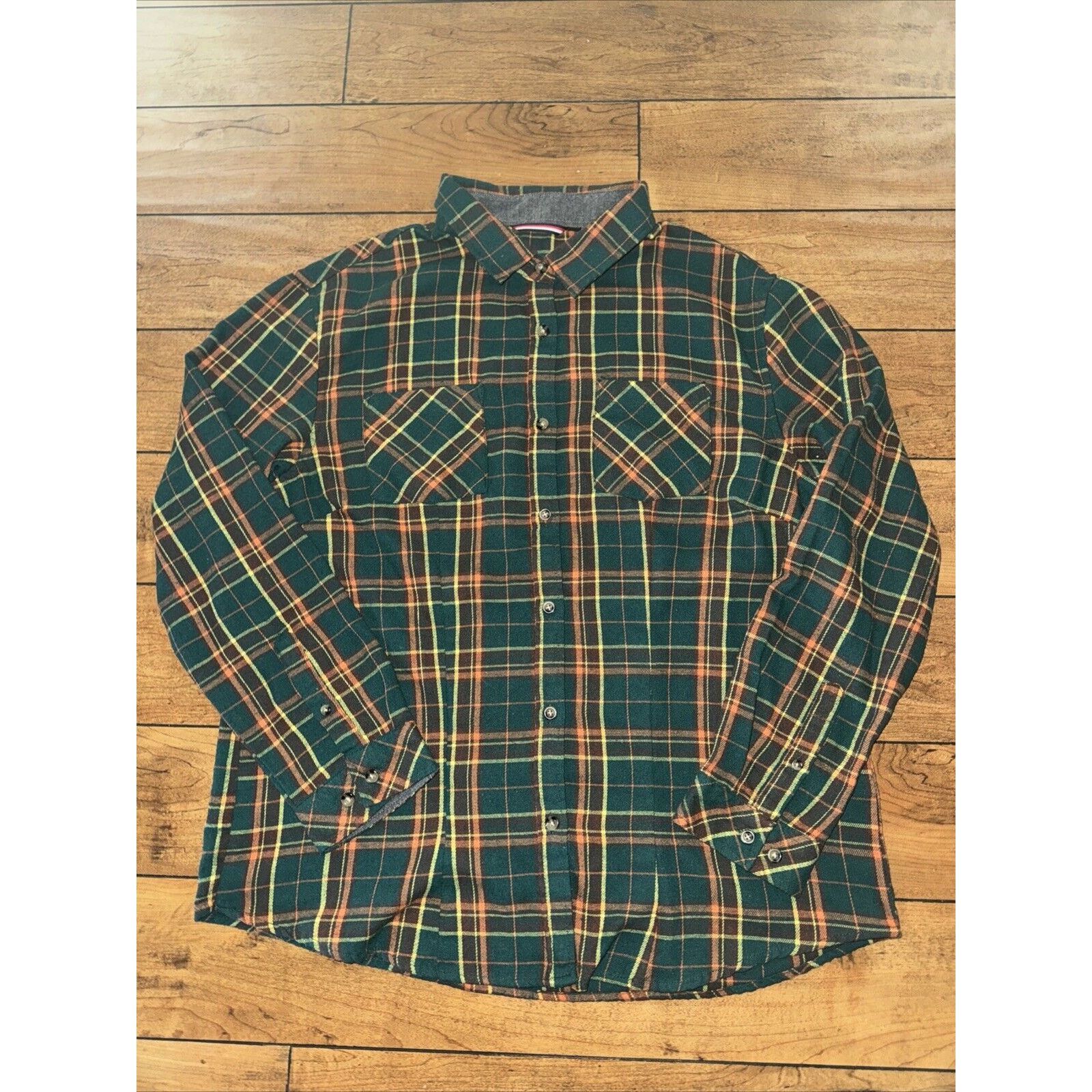 Vintage Plaid Shirt Flannel Green Medium 21x27 Size US M / EU 48-50 / 2 - 1 Thumbnail