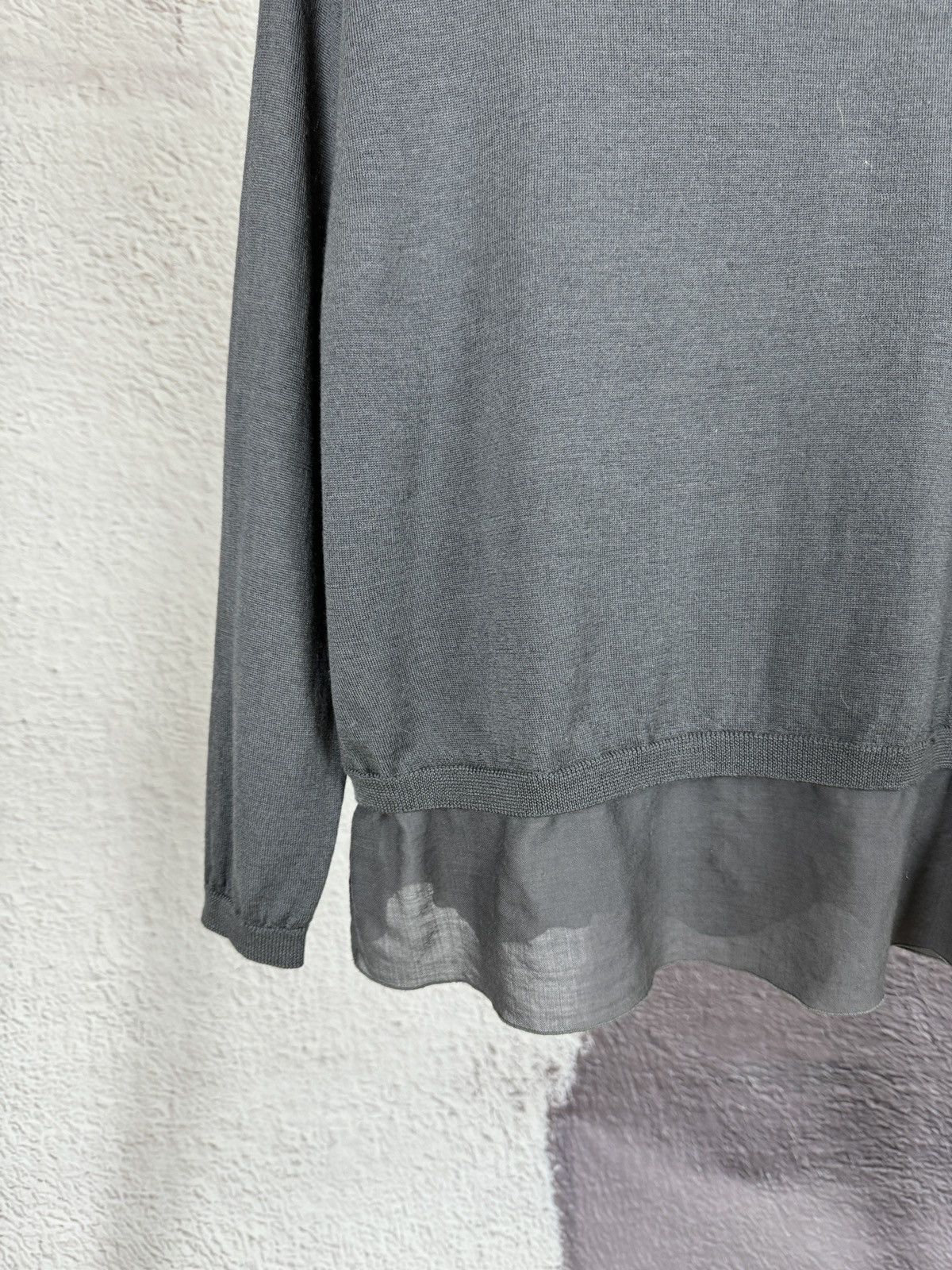 Fabiana Filippi Fabiana Filippi Merino wool grey sweater knitwear jumper Size M / US 6-8 / IT 42-44 - 5 Thumbnail