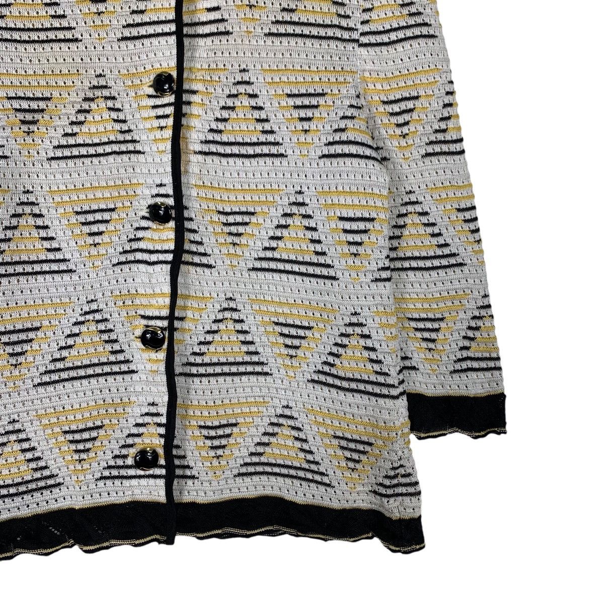 Japanese Brand LIOLA Triangle Logo All Over Button Jacket #1194-C54 Size M / US 6-8 / IT 42-44 - 4 Thumbnail