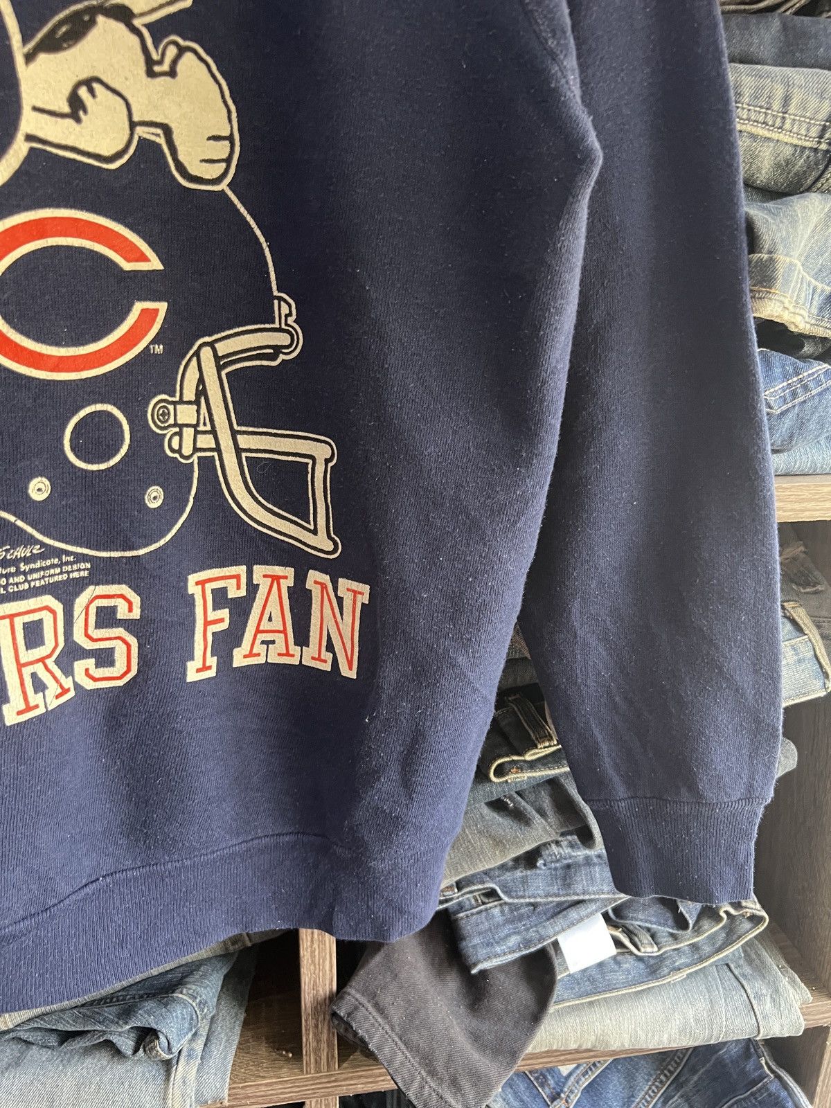 Peanuts 🔥Very Rare Vintage 60s Bears Fan NFL Crewneck Sweatshirt Size US S / EU 44-46 / 1 - 9 Thumbnail