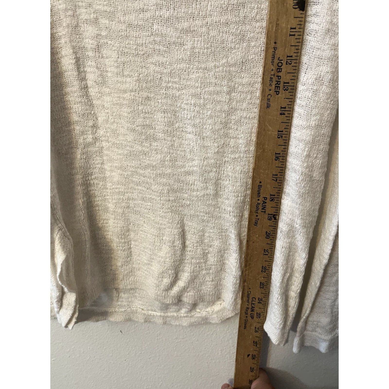 Loft LOFT Pullover Sweater Womens Size Small Ivory Long Sleeve Round Neck Knit Solid Vintage No Size S / US 4 / IT 40 - 4 Thumbnail