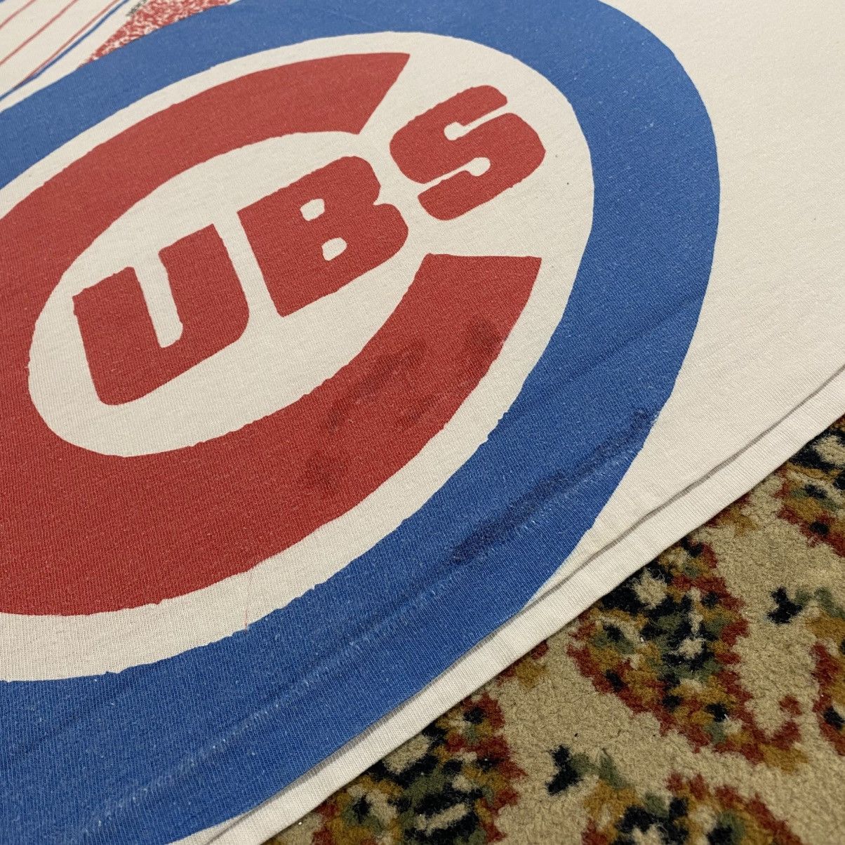 MLB × Vintage Vintage 1991 Chicago Cubs Full Print Tshirt Size US XL / EU 56 / 4 - 12 Thumbnail