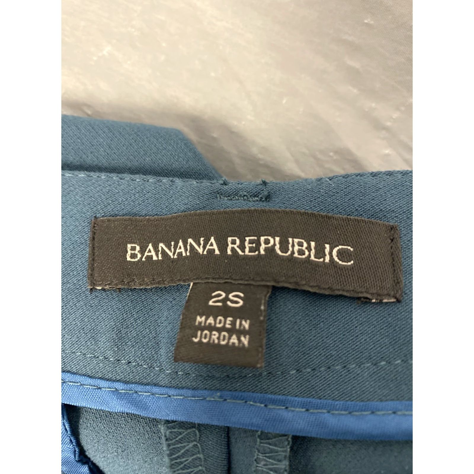 Banana Republic Banana Republic Dress Pants Women’s 2S Deep Aqua /0332 Pants Flat Front Stretch Regular 30 In Inseam 32 In Womens Size 26" / US 2 / IT 38 - 7 Thumbnail