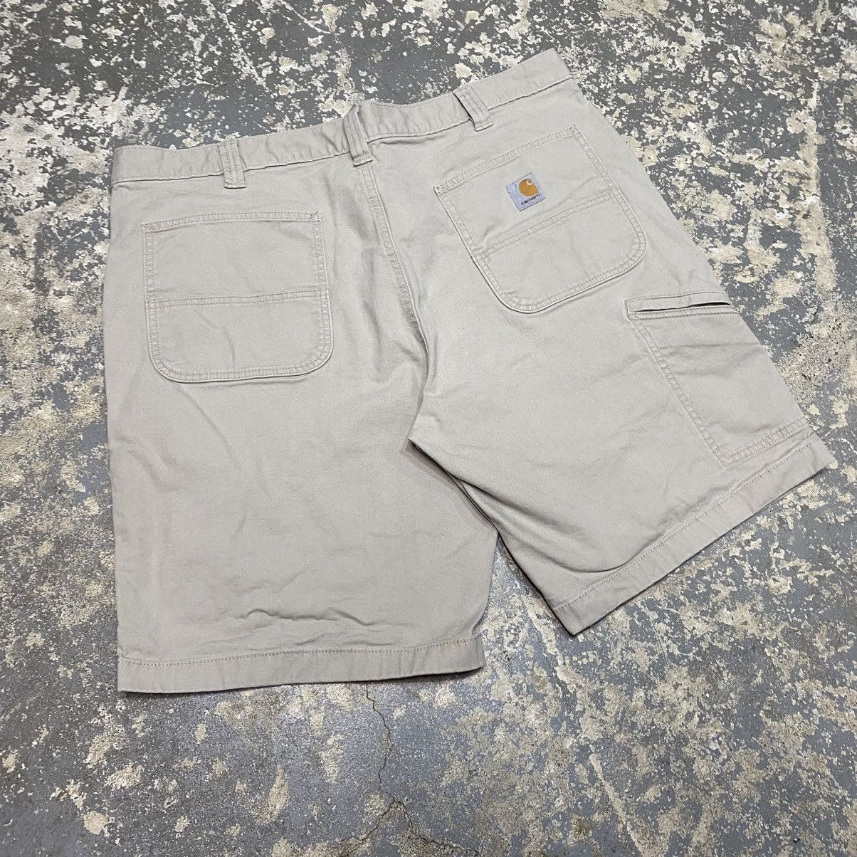 Other Vintage Carhartt Tan Rugged Flex Carpenter Workwear Shorts Size US 40 / EU 56 - 3 Thumbnail
