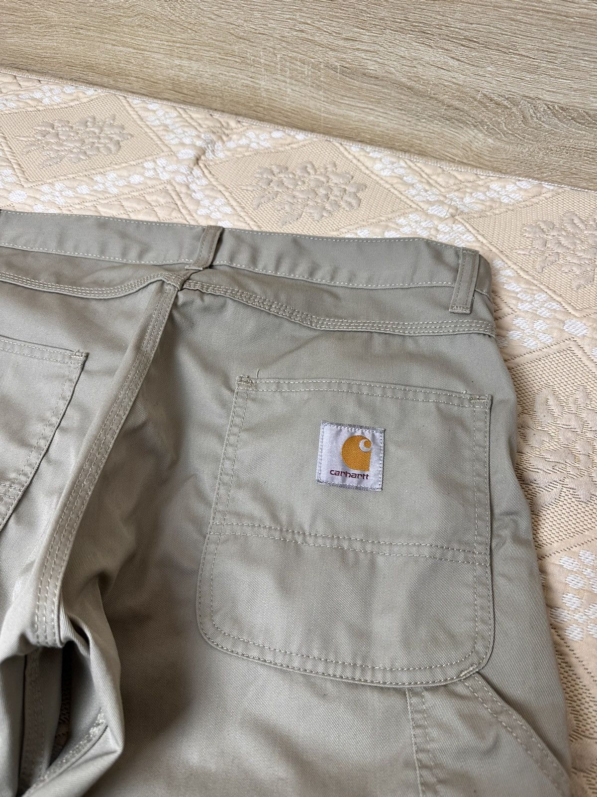 Carhartt 🔥 Carhartt Fort Bermuda Cargo Shorts Logo Work Y2K Vintage Size US 33 - 2 Thumbnail