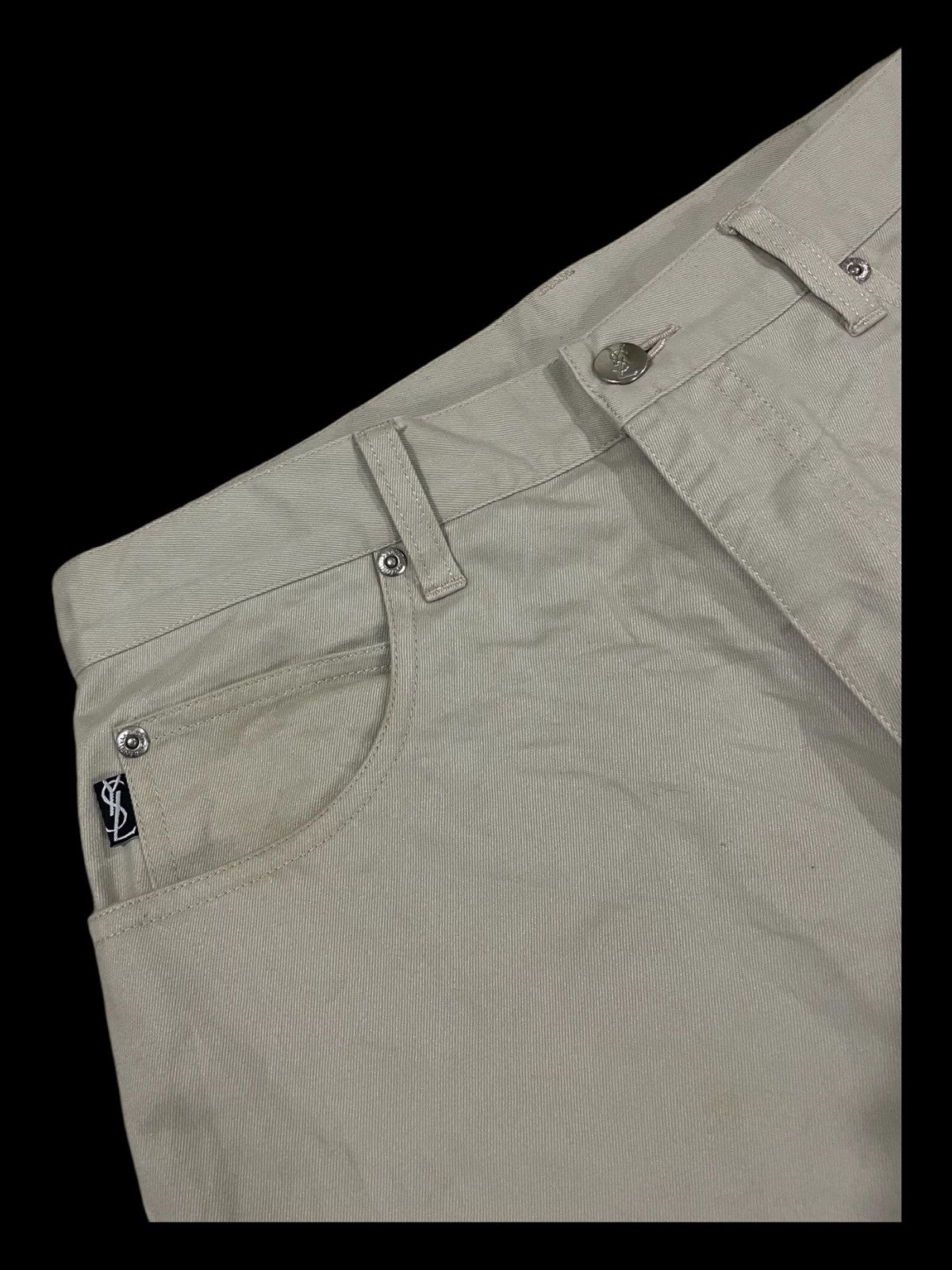 Yves Saint Laurent Y2K Yves Saint Lauren Pour Home Embroidery Plate Baggy Pants Size US 32 / EU 48 - 5 Thumbnail