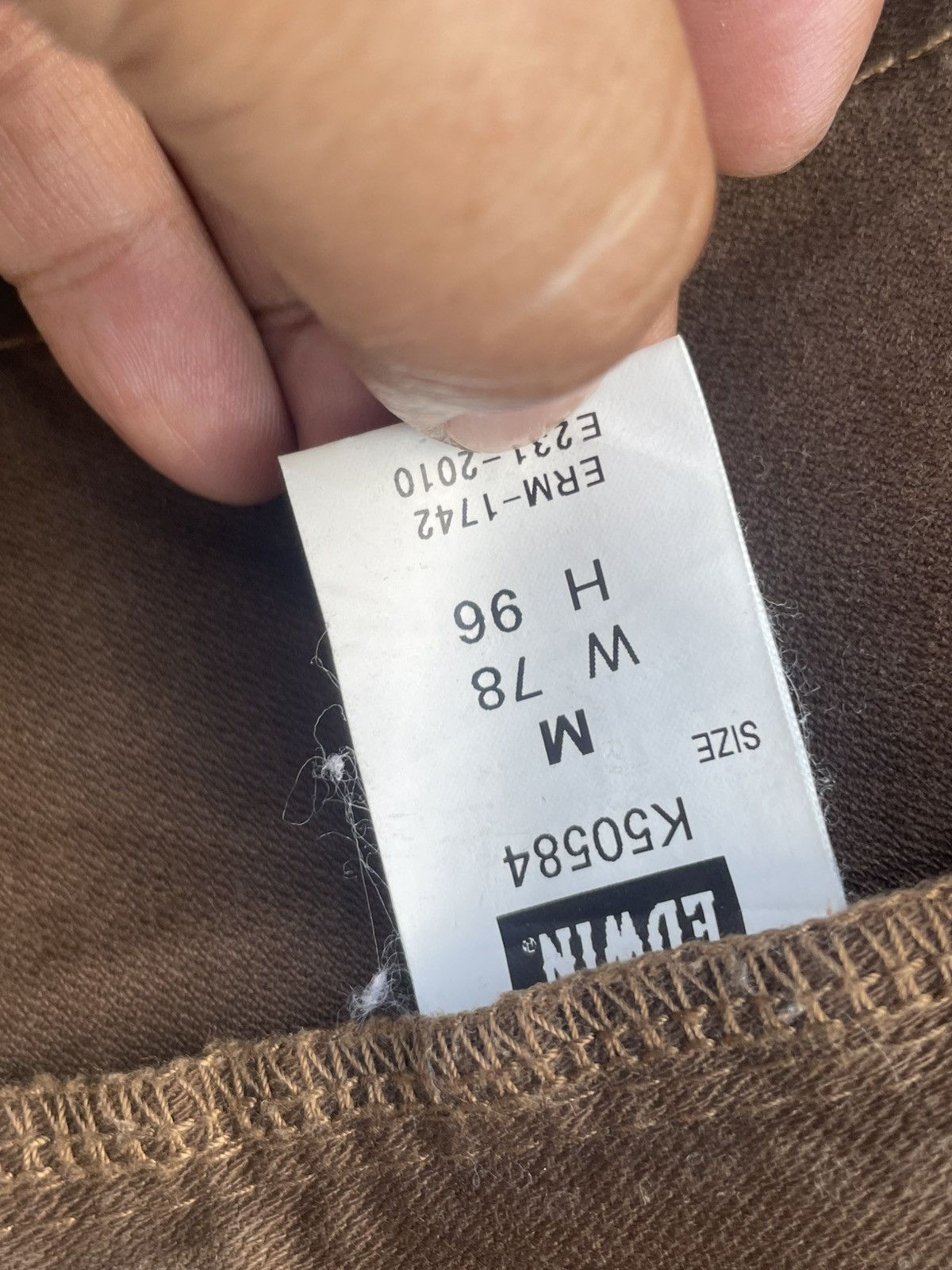 Edwin Edwin 505 Khaki Size US 33 - 15 Thumbnail