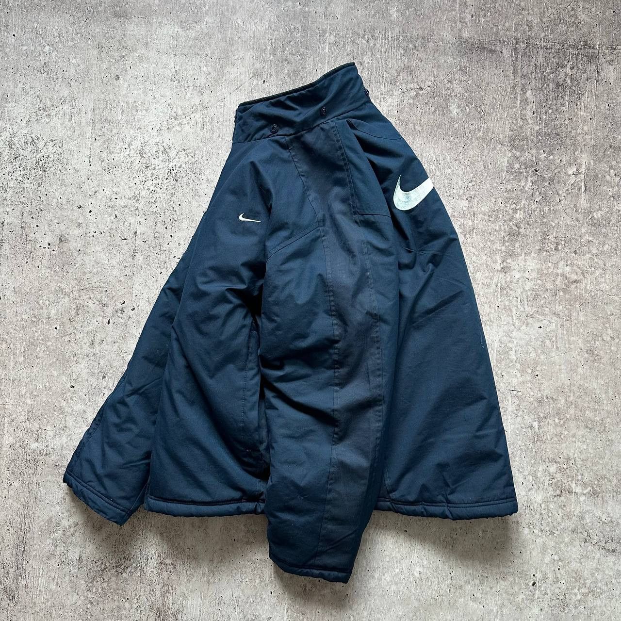 Nike × Vintage Nike y2k Vintage Big Embroidered Swoosh Logo Nylon Jacket Size US L / EU 52-54 / 3 - 1 Thumbnail