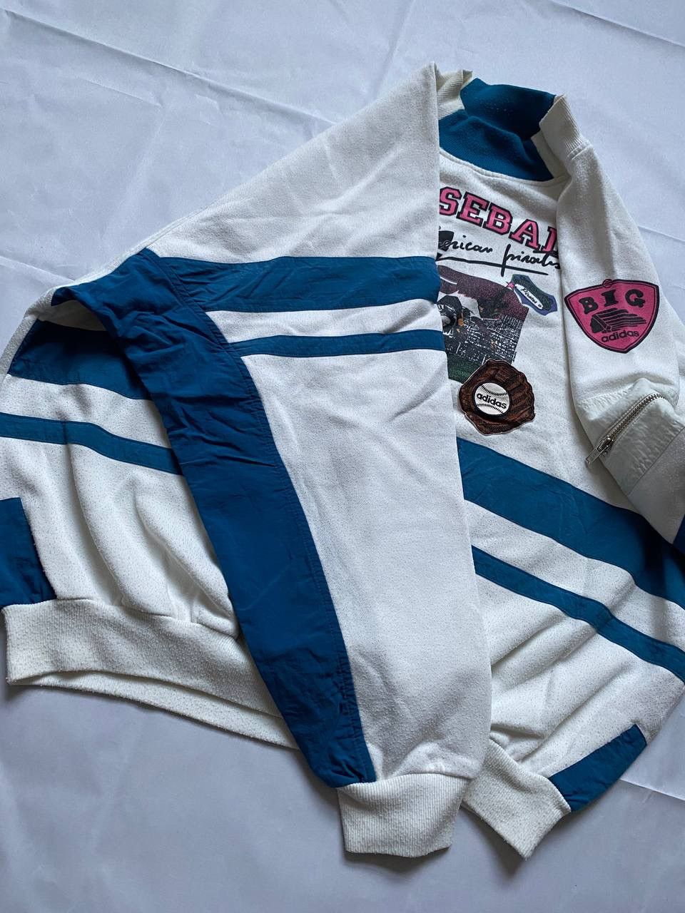 Adidas × Vintage Vintage 90s Adidas Basketball Sport Sweatshirt Size US L / EU 52-54 / 3 - 12 Thumbnail