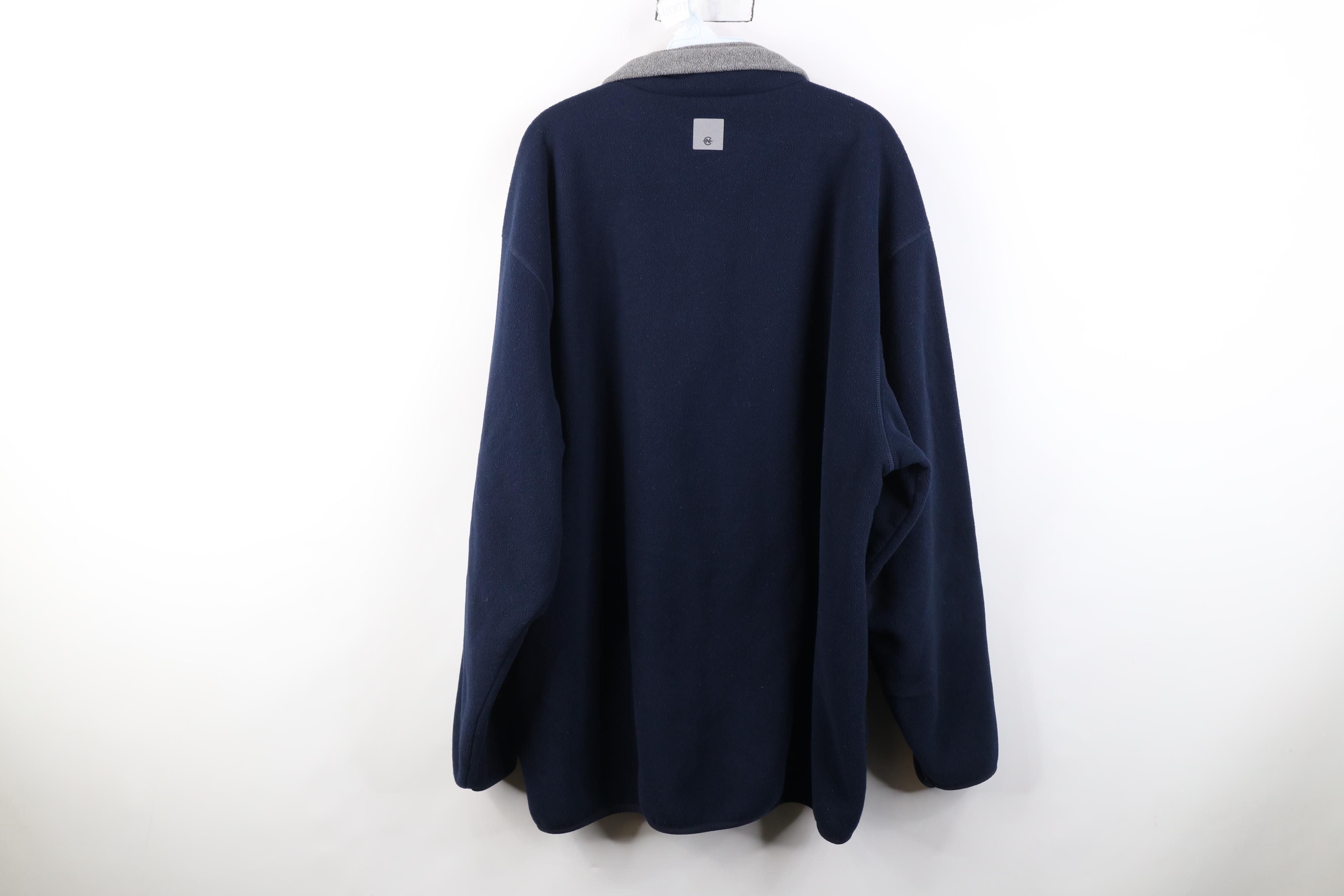 Nautica Vintage 90s Y2K Nautica 1/4 Zip Pullover Fleece Sweater Blue Size US XXL / EU 58 / 5 - 11 Thumbnail