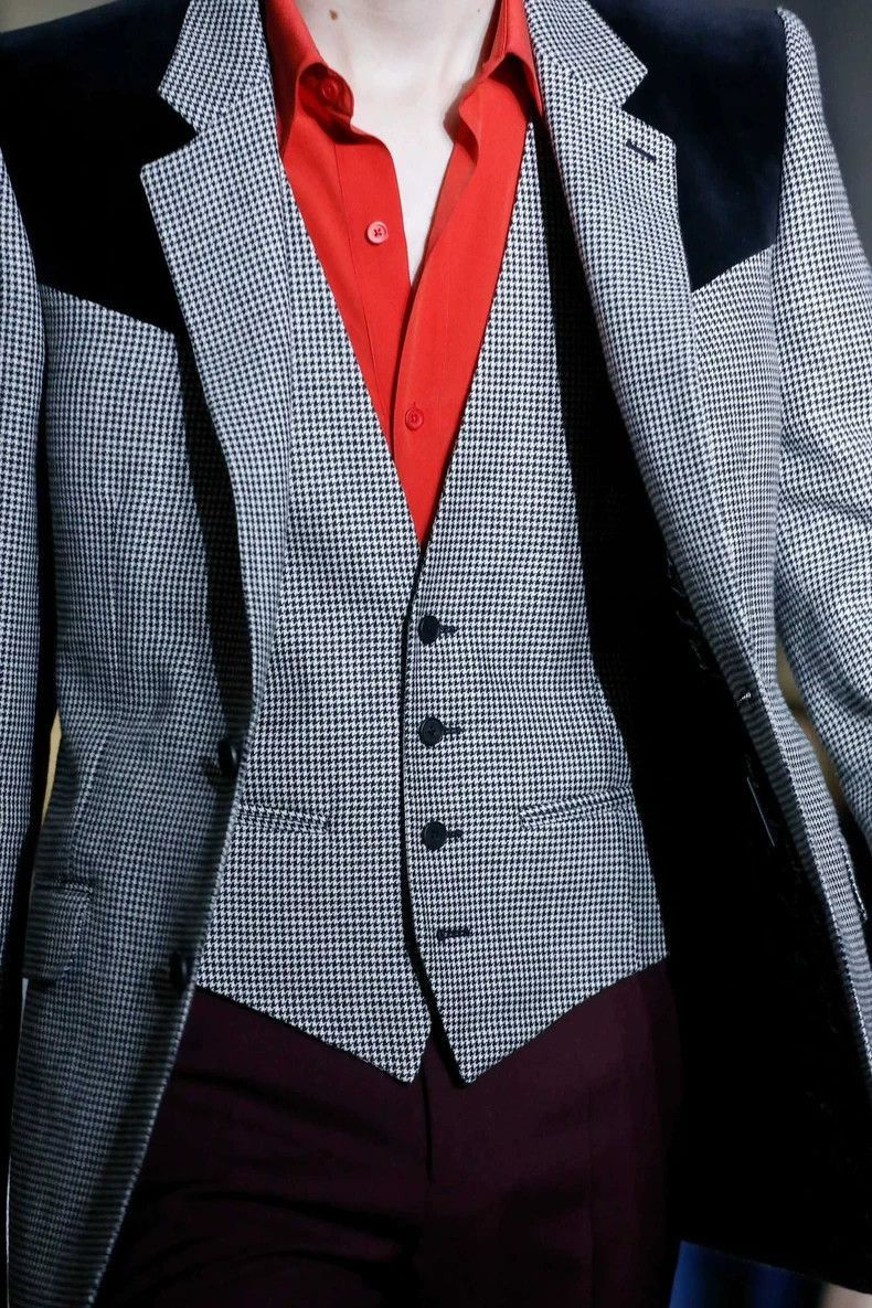 Givenchy Givenchy Givenchy Houndstooth Pattern Vest -2507 Size US L / EU 52-54 / 3 - 3 Thumbnail