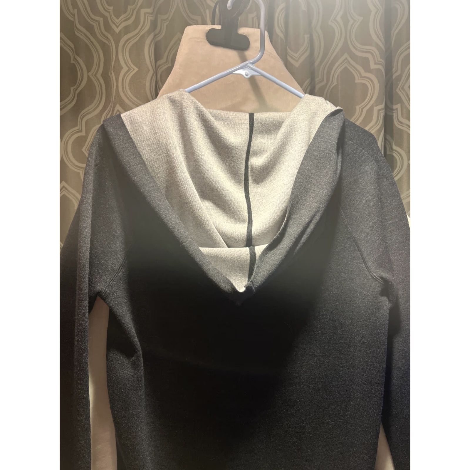 Vince VINTAGE Vince Hooded Cardigan Sweater Women XS Dark Gray Cotton Button Closure Size XS / US 0-2 / IT 36-38 - 4 Thumbnail