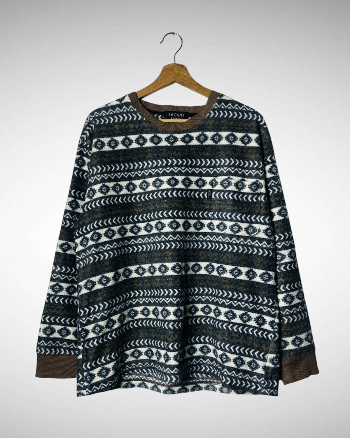 Yohji Yamamoto Sacsny Y’saccs by Yohji Yamamoto Single Pocket Fleece Size US L / EU 52-54 / 3 - 1 Thumbnail
