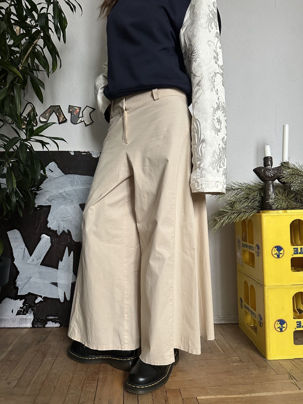 20471120 × Seditionaries Vintage Extra Flared Pants Parahcute Y2K Size 30" / US 8 / IT 44 - 7 Thumbnail