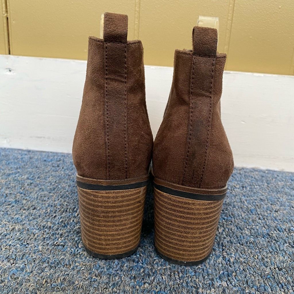 Other White Mountain women 6.5 pull on heeled ankle booties brown Size US 6.5 / IT 36.5 - 3 Thumbnail