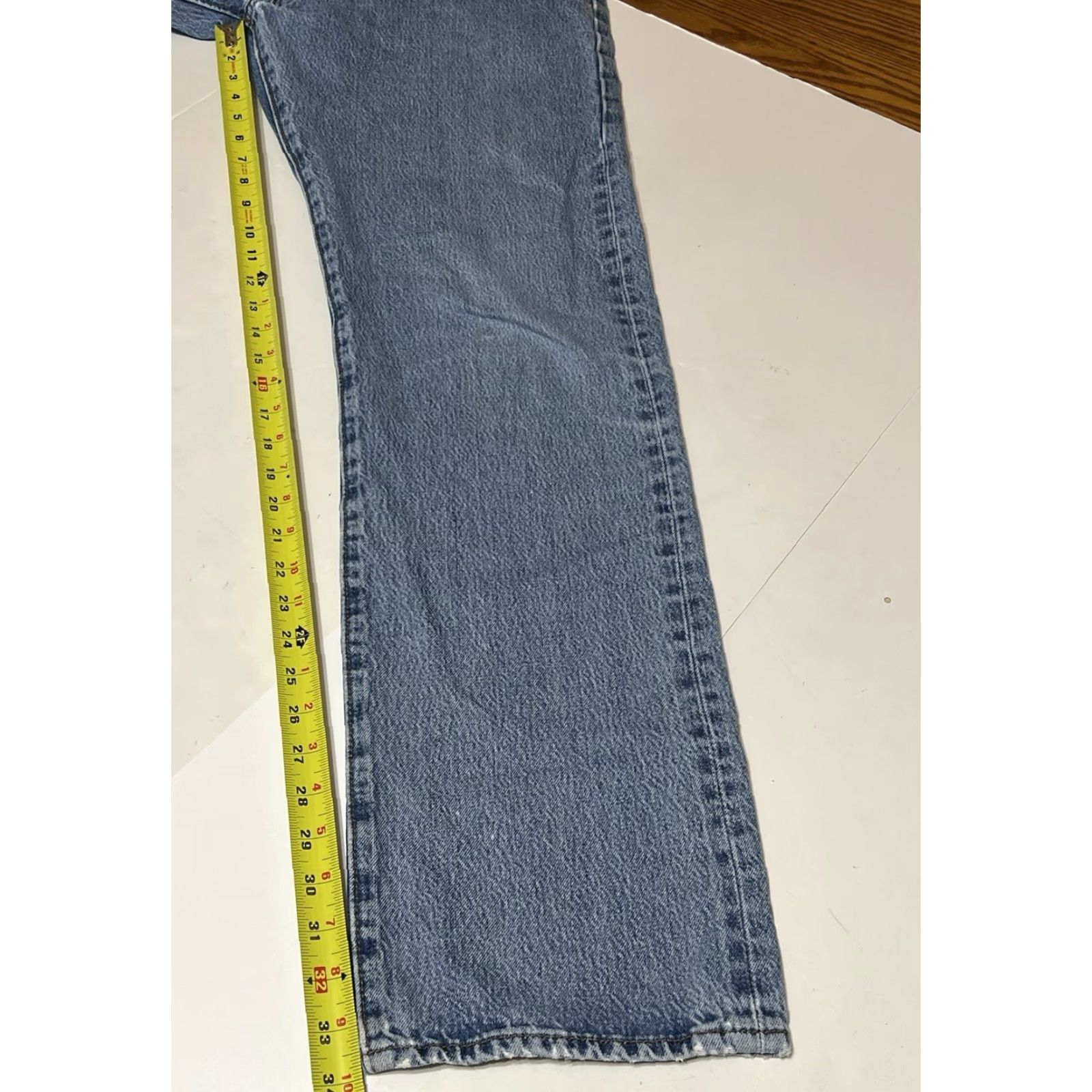 Levi's VINTAGE Levi's 501 Jeans Denim Blue Regular Fit 36x34 Button-Fly 5-Pocket Stained Grunge USA Logo Mens Size US 36 / EU 52 - 5 Thumbnail