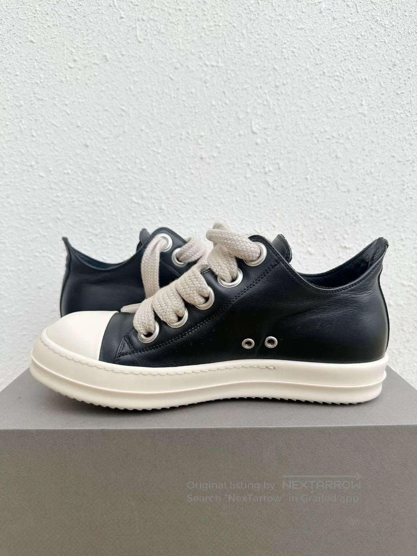 Rick Owens Rick Owens RO Leather Thick Lace Sneakers. Size US 8 / EU 41 - 5 Thumbnail