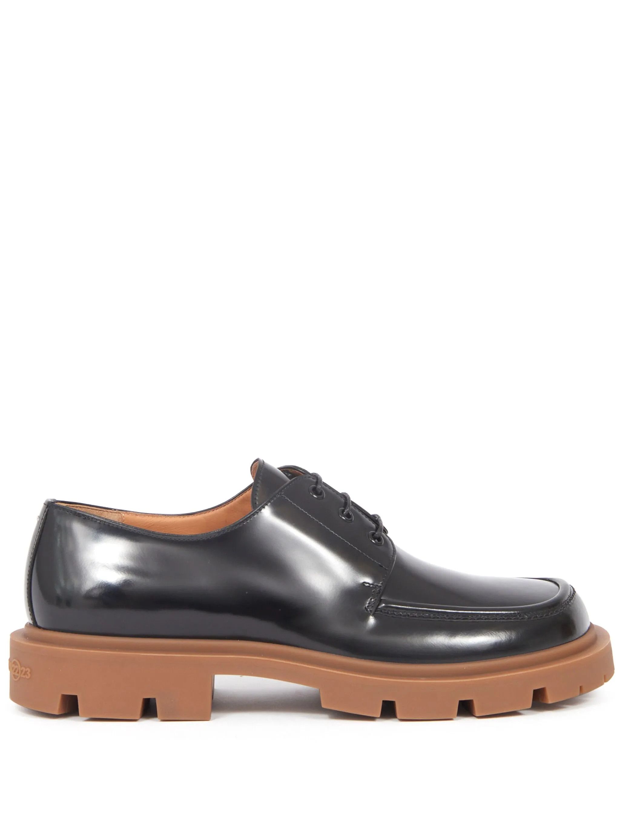 Maison Margiela o1w1db10625 Ivy Derby Shoes in Black/Honey Size US 13 / EU 46 - 1 Thumbnail