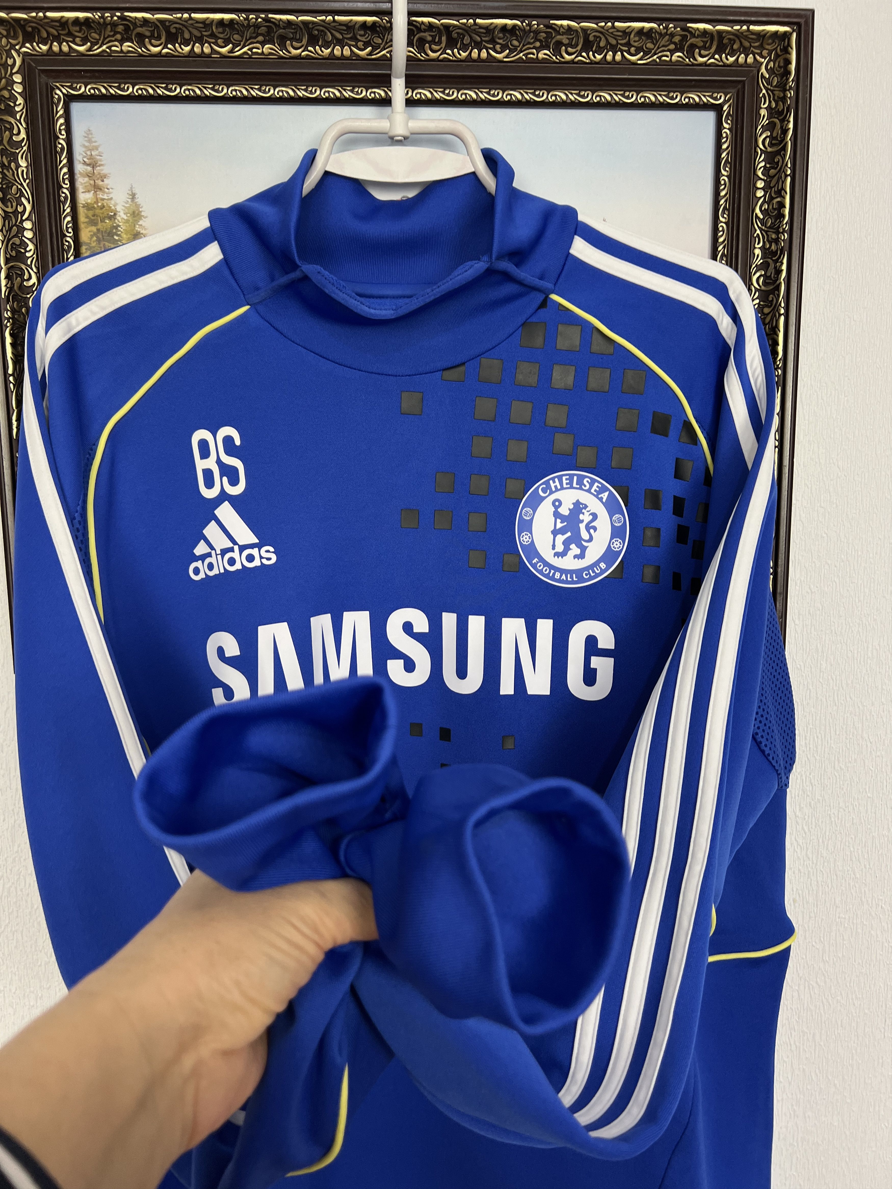 Adidas Chelsea Football Player Train Sweatshirt Track Top Jacket Size US L / EU 52-54 / 3 - 6 Thumbnail