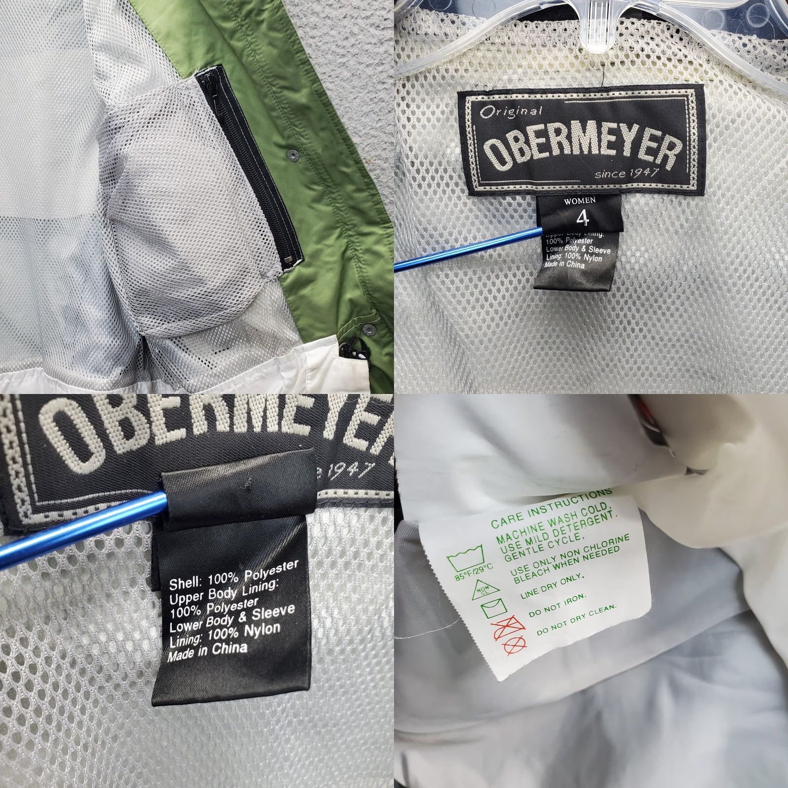 Obermeyer Obermeyer Ski Jacket Women 4 Multi Thermal Lined Snowboarding Snap Up Inside Zip Size S / US 4 / IT 40 - 8 Thumbnail