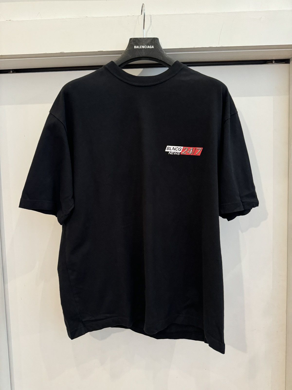 Balenciaga BLNCG 24/7 News T-Shirt | Grailed