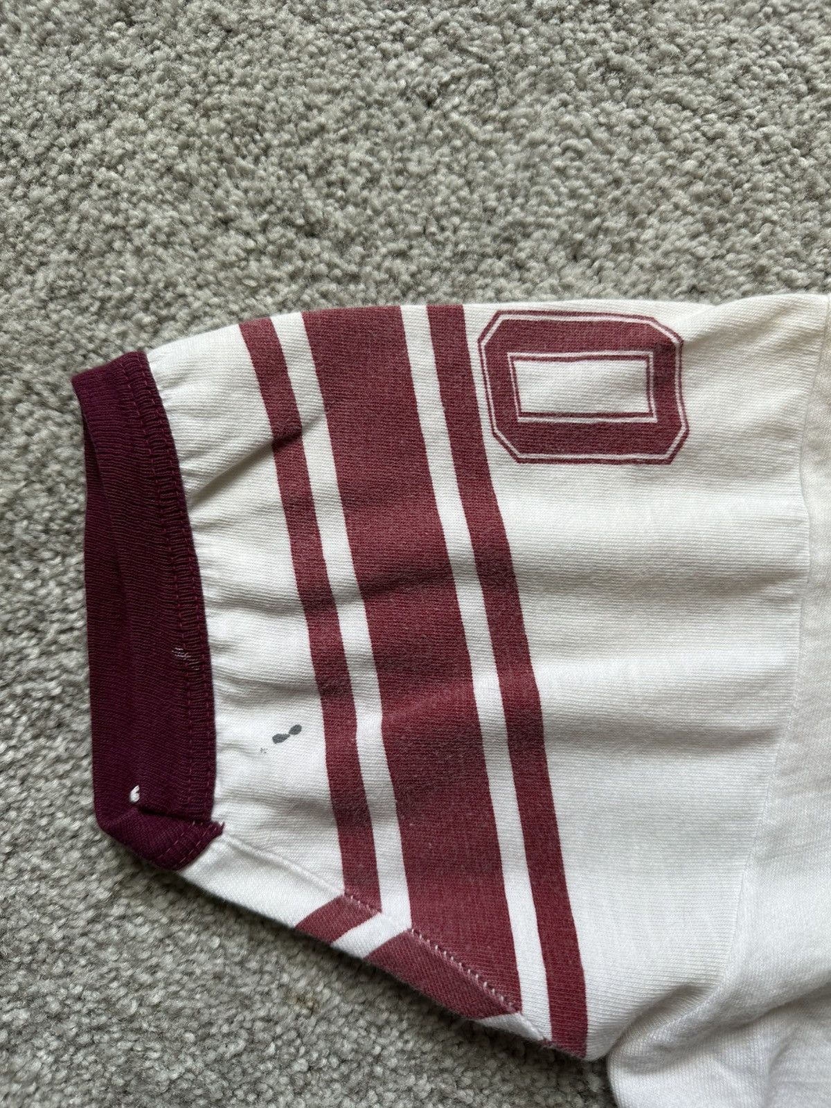 Vintage Vintage 50s 60s FSU Football Ringer Shirt Size US L / EU 52-54 / 3 - 3 Thumbnail